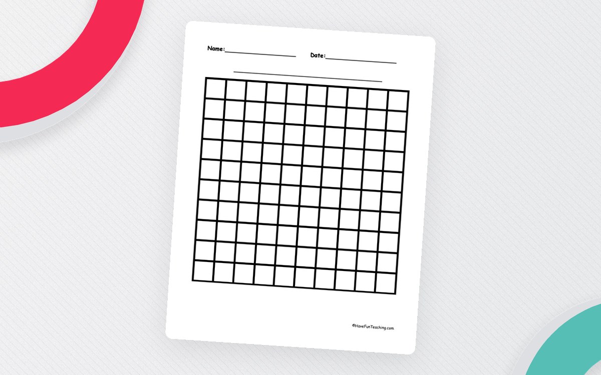 10x10 Blank Graph Paper – Math Plotting Sheet preview