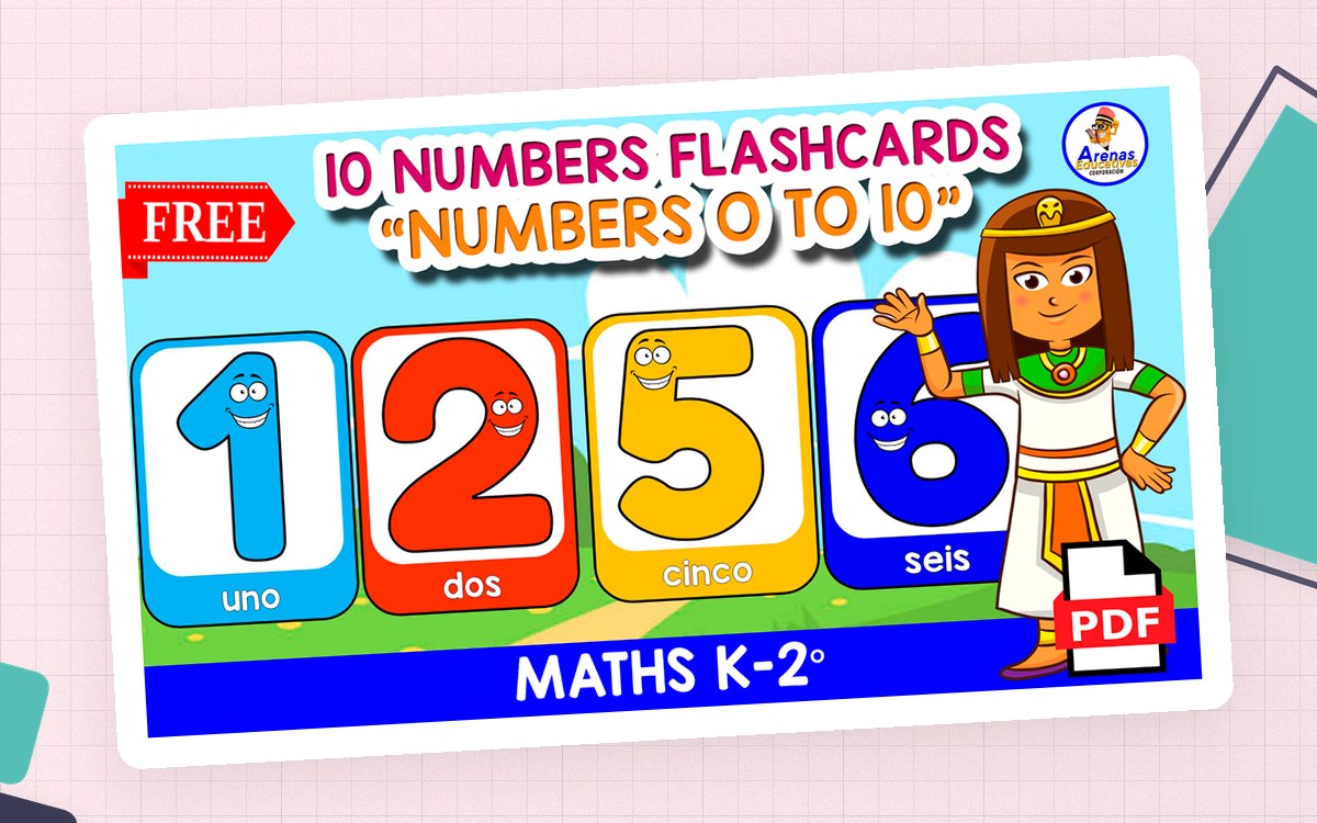 10 FREE FLASHCARDS OF THE NUMBERS | Numbers 0 to 9 preview: 10 number flashcards (0-9), one per page