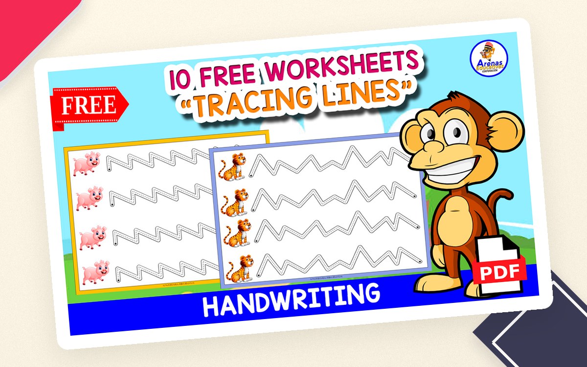 10 FREE TRACING WORKSHEETS | Animal Themed preview