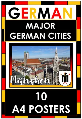 10 German Cities Bulletin Board Posters – cover