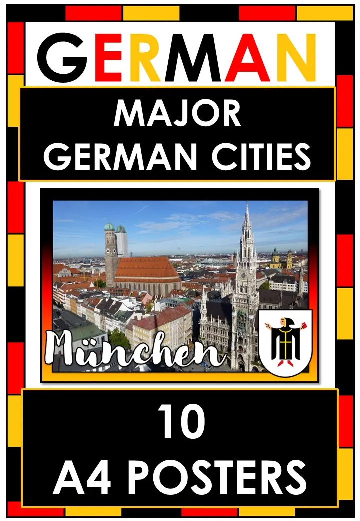 10 German Cities Bulletin Board Posters – cover