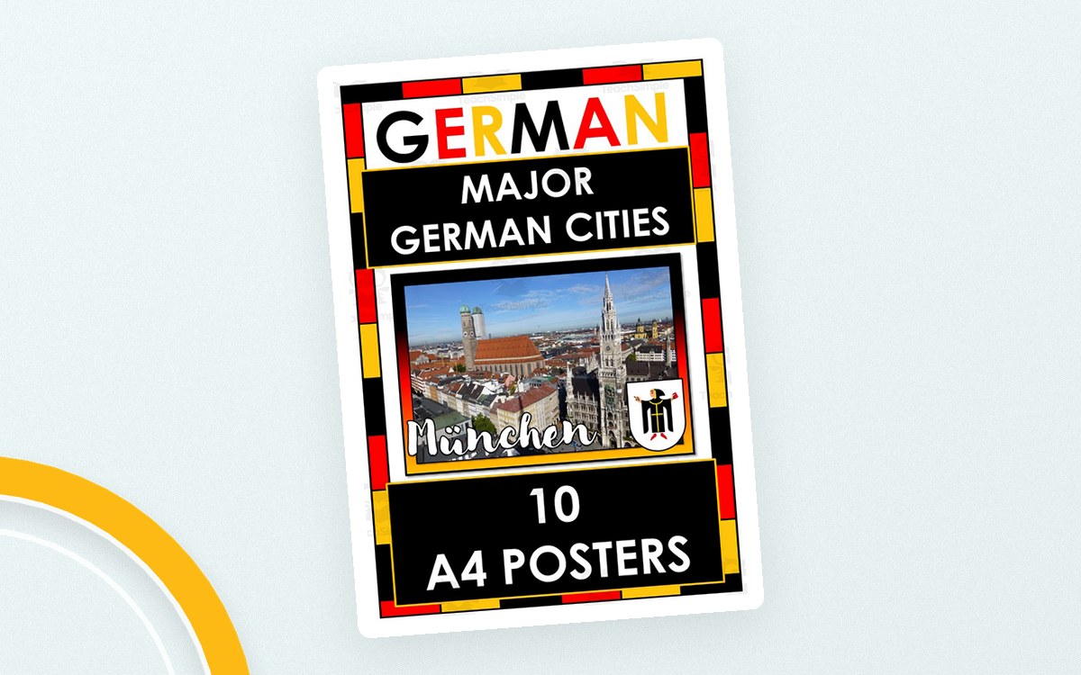 10 German Cities Bulletin Board Posters preview