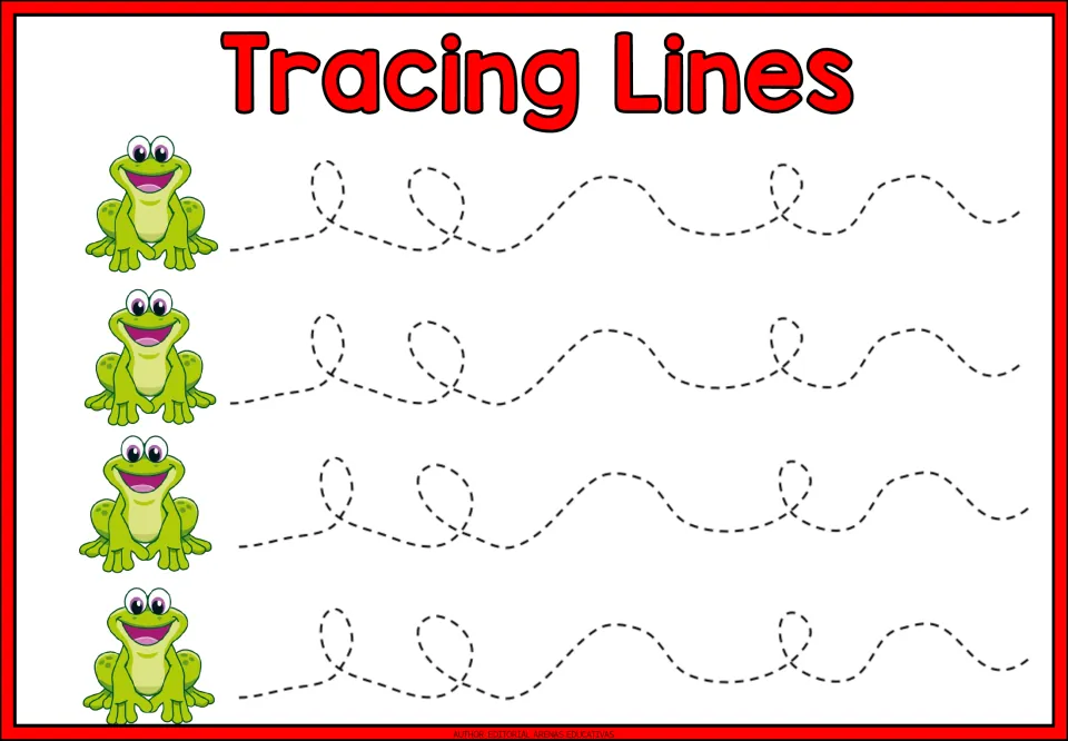 Tracing practice sheet 7 of 9: four repeated paths combining three upright loops with rounded waves