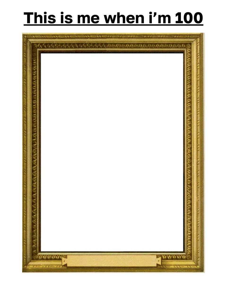 This is me when i'm 100: students draw a self-portrait of how they will look at age 100 inside a gold picture frame