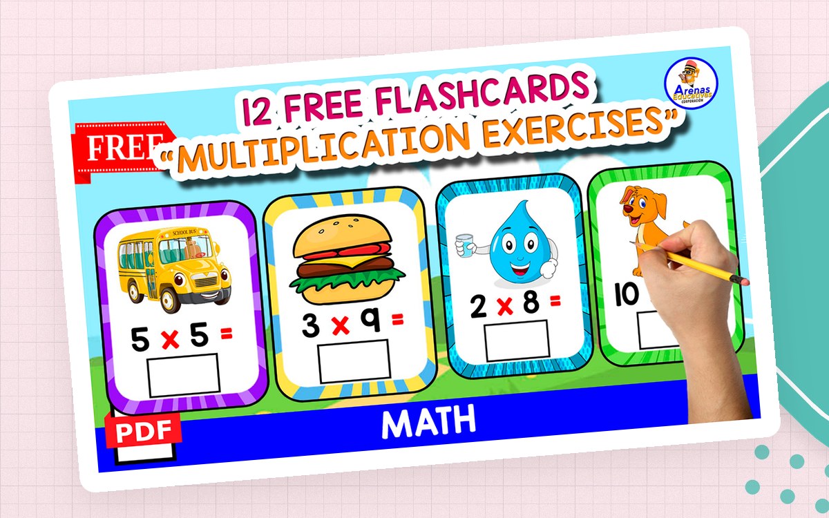 12 FREE FLASHCARDS | MULTIPLICATION 1 TO 12 | FREE RESOURCE preview