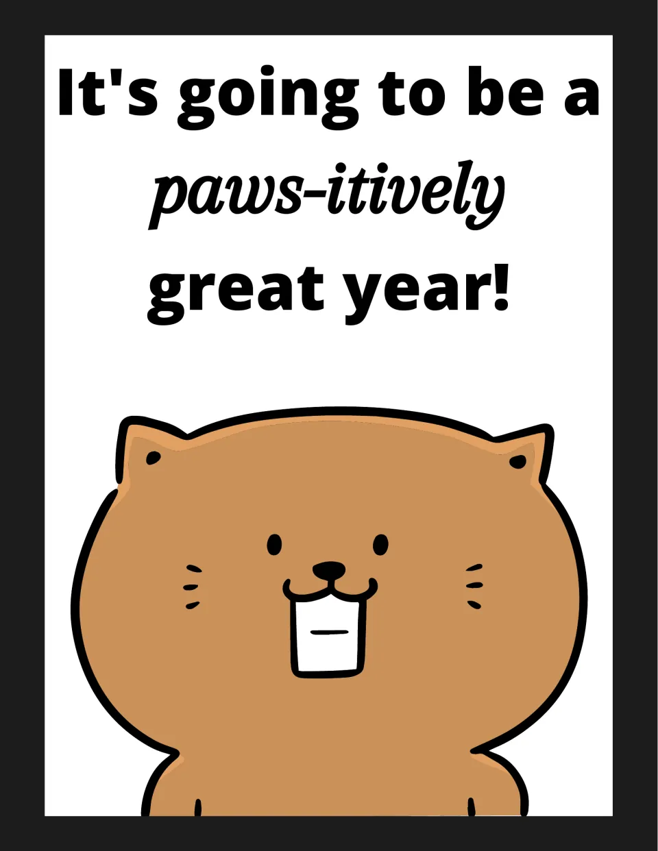 Classroom poster 7 of 16: 'It's going to be a paws-itively great year!' in a matching cat-themed design.