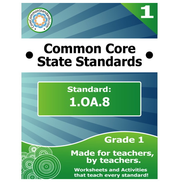1.OA.8 First Grade Common Core Lesson teaching resource preview