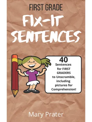 1st Grade Fix-It Sentences – 40 Practice Set – cover
