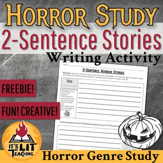 2-Sentence Horror Stories Writing Activity FREEBIE – cover