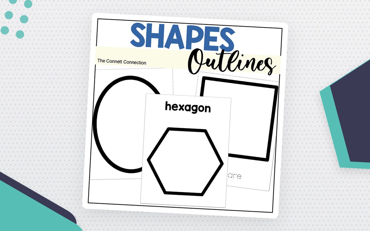 2D Shapes Outlines for Craft Templates preview
