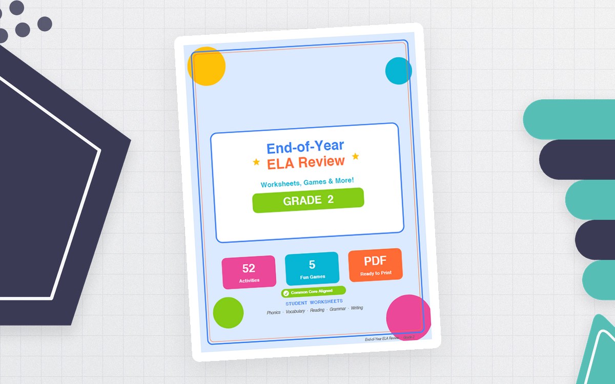 2nd Grade End of Year ELA Review Worksheets & Games preview