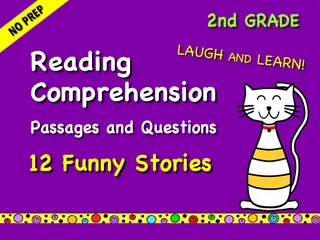 2nd Grade Reading Comprehension Passages - Funny Stories – cover