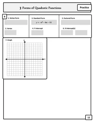 3 Forms of Quadratic Functions – Practice Set – sample page 4