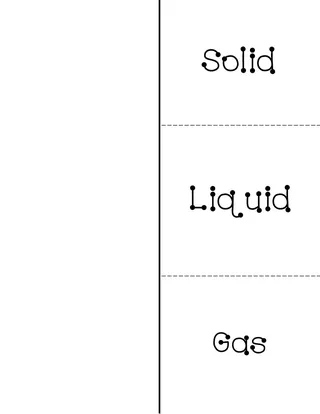 3 States of Matter Foldable – sample page 3