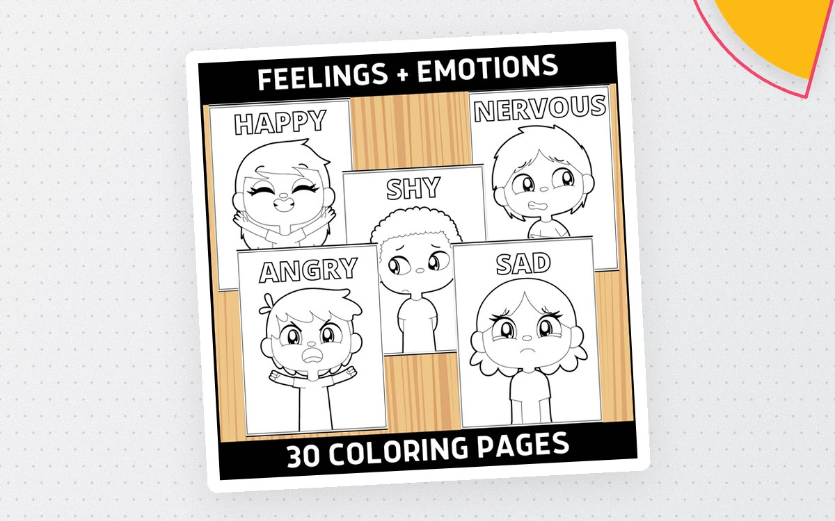 Feelings & Emotions Coloring Pages – Set of 30 preview