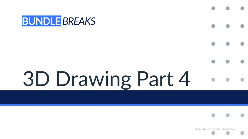 Presentation title slide reads '3D Drawing Part 4' and introduces the slides accompanying the drawing lesson.