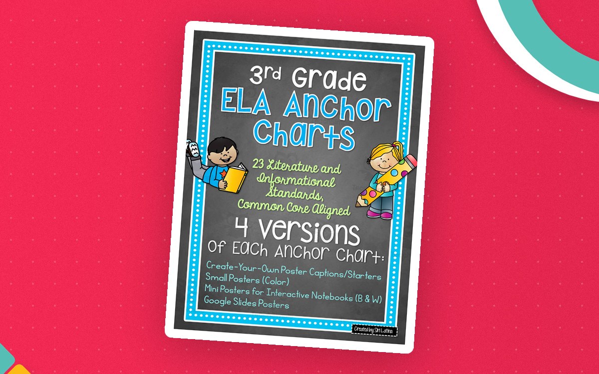 3rd Grade ELA Anchor Charts – 23 Standards Set preview