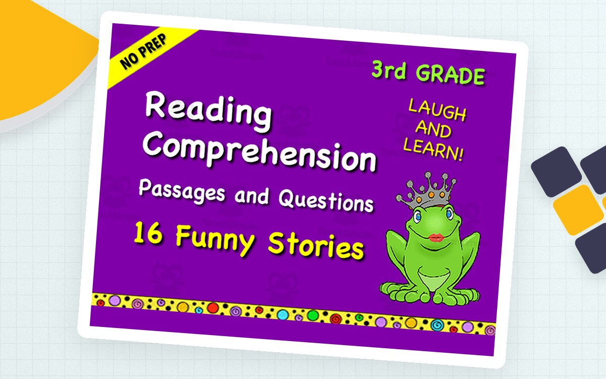 3rd Grade Reading Comprehension Passages - Funny Stories preview: Sixteen humorous short stories