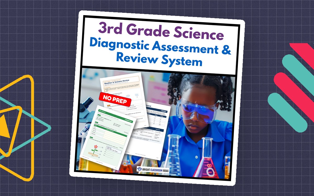 3rd Grade Science Diagnostic Assessment & Review System teaching resource preview