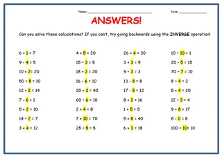 4 Operations Math Worksheet – 36 Mixed Problems – sample page 2