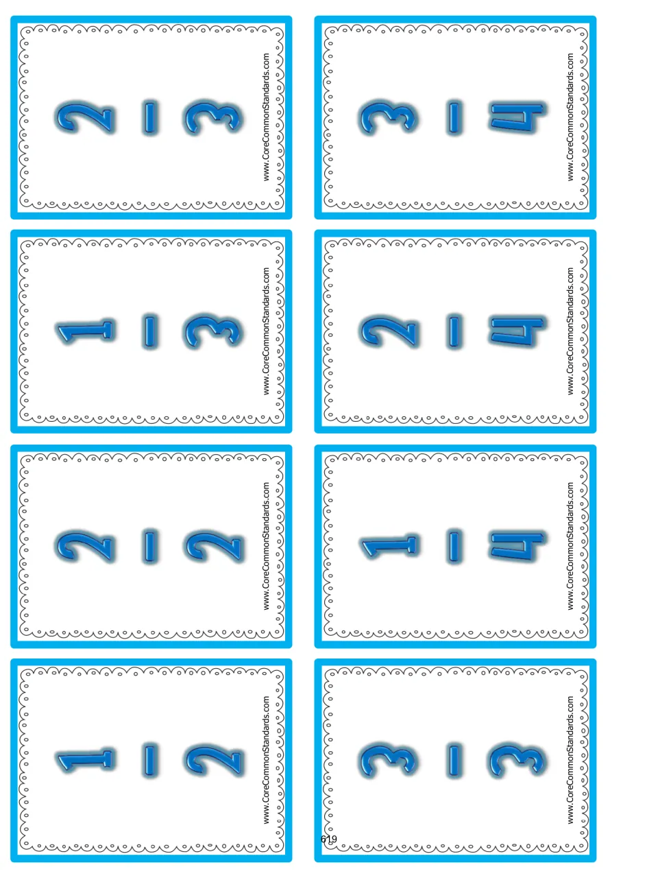 Fraction War cards 1–8 of 54 show 1/2, 2/2, 1/3, 2/3, 3/3, 1/4, 2/4, and 3/4 for comparing fractions