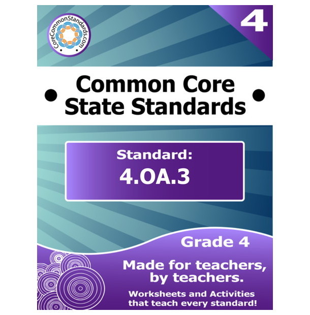 4.OA.3 Fourth Grade Common Core Lesson teaching resource preview