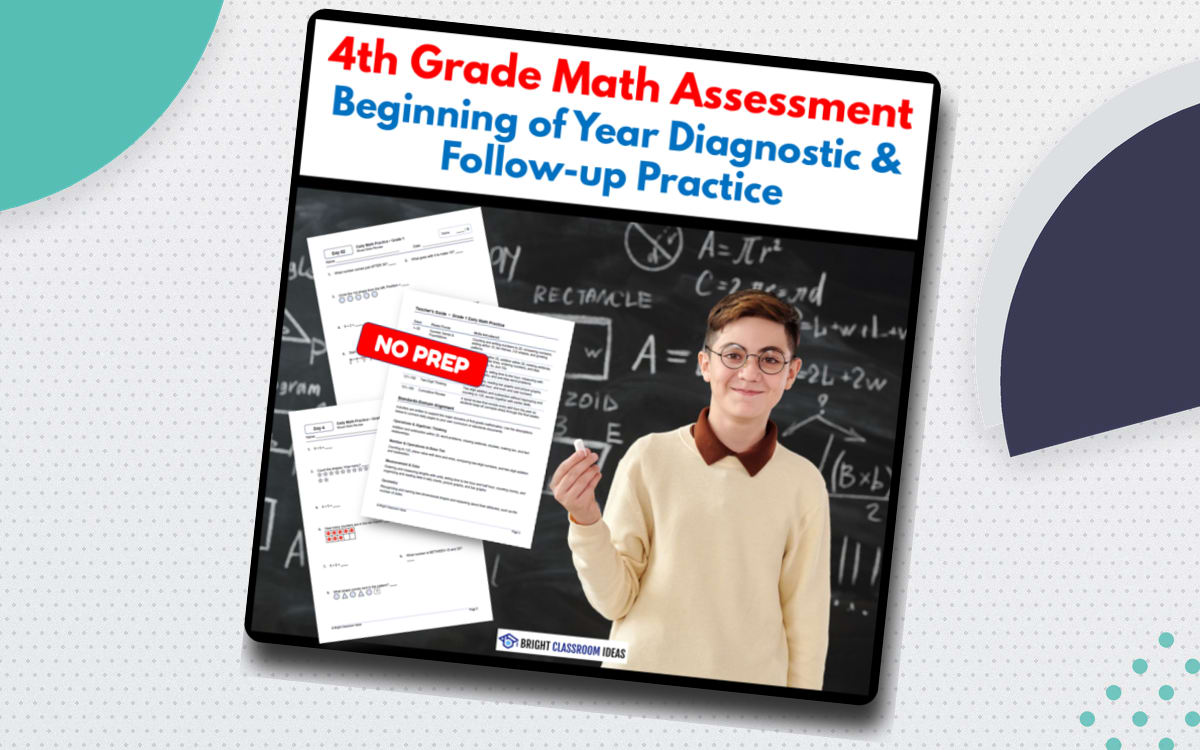 4th Grade Math Assessment | Beginning of Year Diagnostic preview