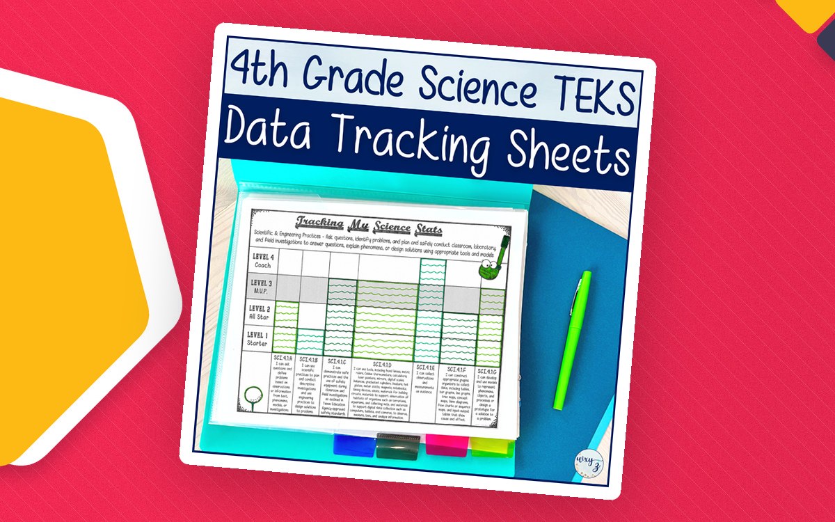 4th Grade TEKS Science Student Data Tracking Sheets preview: Twenty-one-page science tracker
