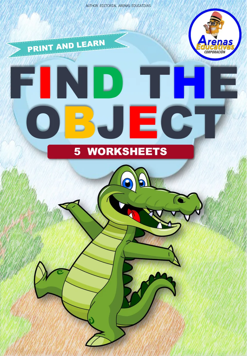 Cover of the five-worksheet reasoning resource, labeled 'Find the Object' and 'Print and Learn'