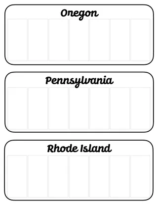 50 States License Plates – sample page 4