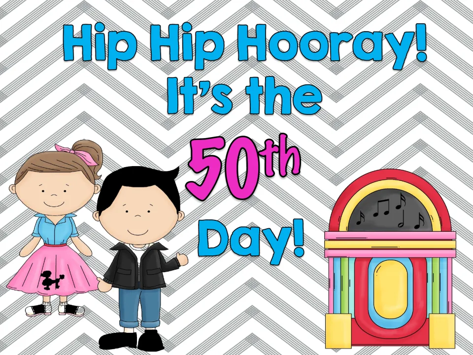Cover of the school celebration activity bundle titled “Hip Hip Hooray! It’s the 50th Day!”