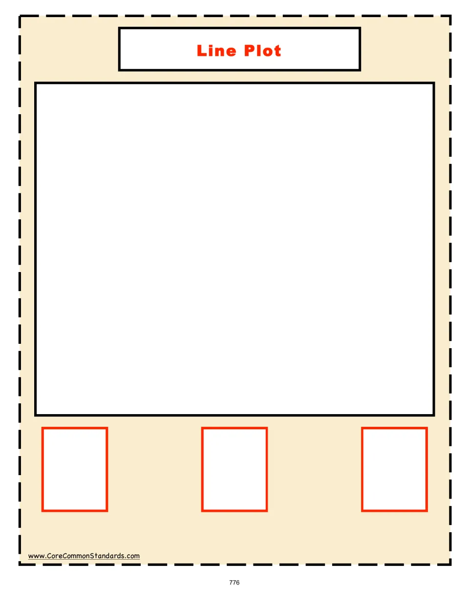 Second Line Plot mat for the partner game, providing another workspace to represent task-card measurements