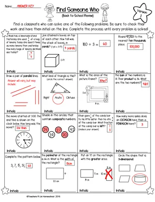5th Grade - Find Someone Who | Back to School Math Review – sample page 4