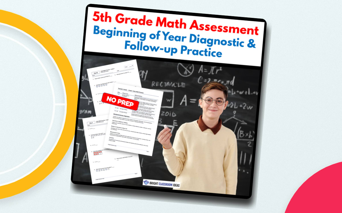5th Grade Math Assessment | Beginning of Year Diagnostic preview: Fifteen follow-up practice strands