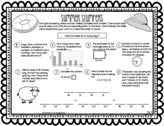 5th Grade Summer Stumpers | End of Year Math Riddles – sample page 4