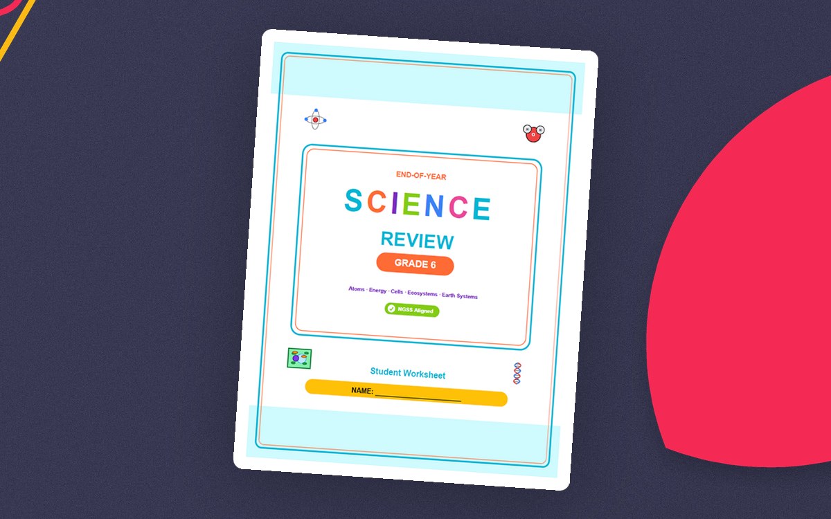 6th Grade End of Year Science Review Worksheets & Games | NGSS Aligned preview