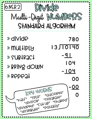6th Grade Math Anchor Charts – Full-Year Set – sample page 4