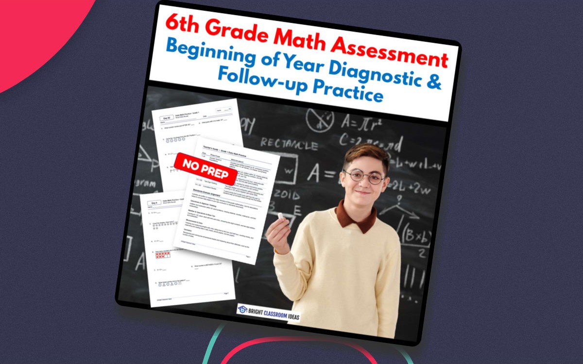 6th Grade Math Assessment | Beginning of Year Diagnostic preview: Thirteen Grade 6 follow-up strands