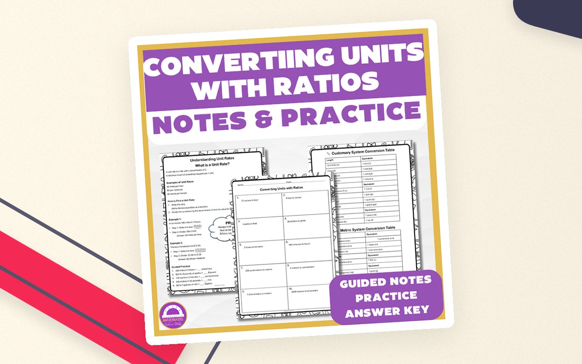 6th Grade Unit Conversions – Guided Notes & Practice preview