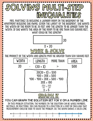 7th Grade Math Anchor Charts – 45-Chart Set – sample page 4