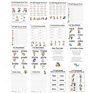 A-E Split Digraph Activity Packet and Worksheets – sample page 2