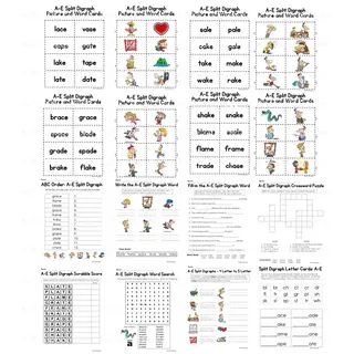 A-E Split Digraph Activity Packet and Worksheets – sample page 3