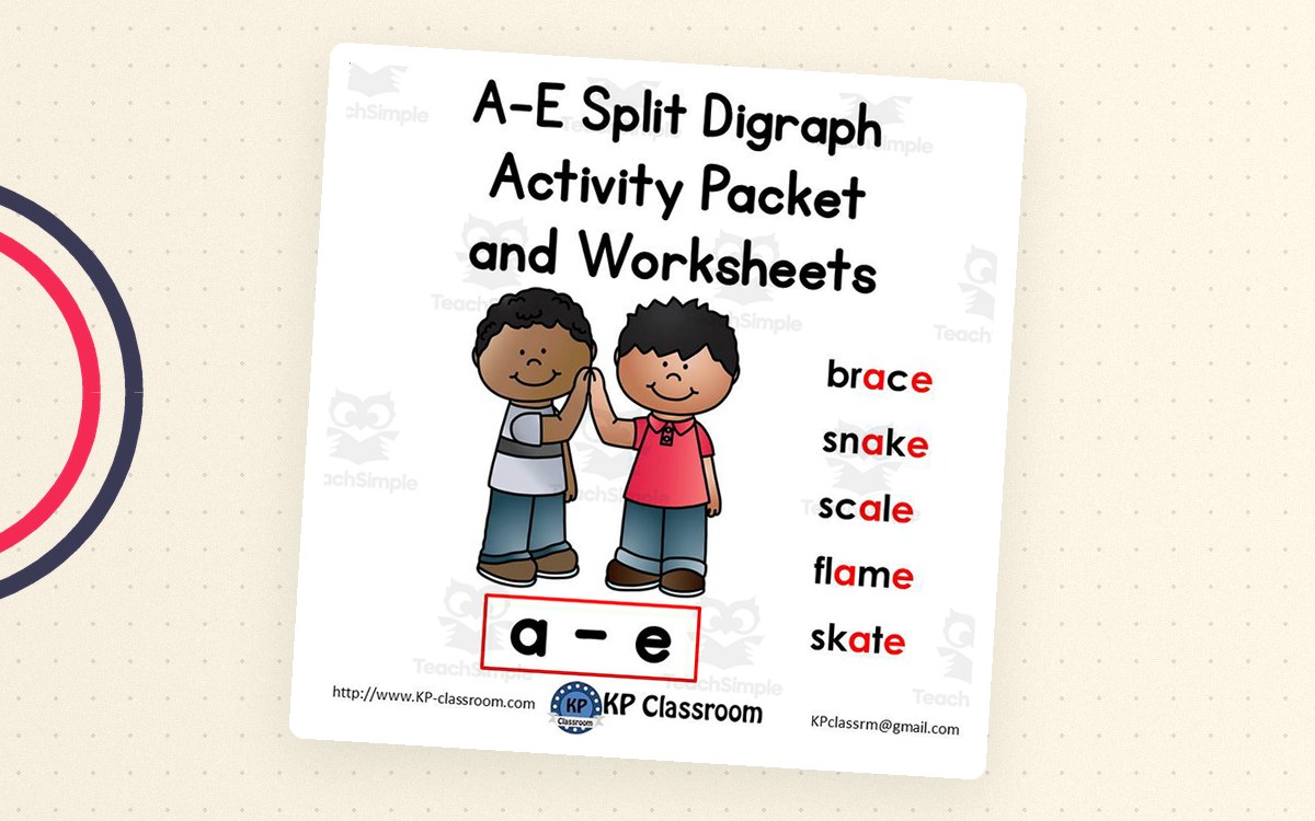 A-E Split Digraph Activity Packet and Worksheets preview