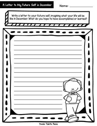 A Letter to My Future Self - New Year Writing Prompt – sample page 2