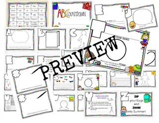 ABC Countdown – End-of-Year Writing & Book – preview 1