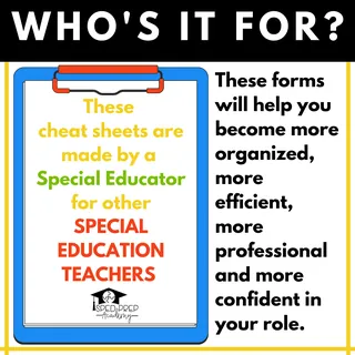 Accommodations and Modifications Cheat Sheets – sample page 3