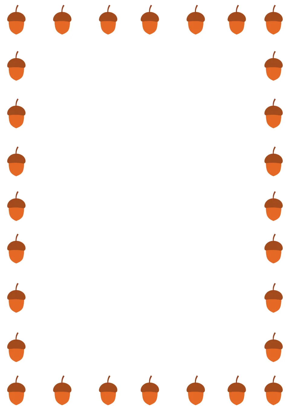 Blank color paper in the acorn-themed writing set, for drawing, journaling, illustrations, or seasonal stories