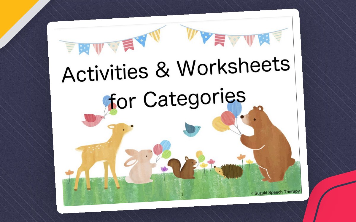 Activities & Worksheets for Categories preview: Printable picture and category sorting cards