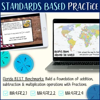 Add, Subtract & Multiply Fractions in Recipes - Florida BEST MA.4.FR.2 – preview 2