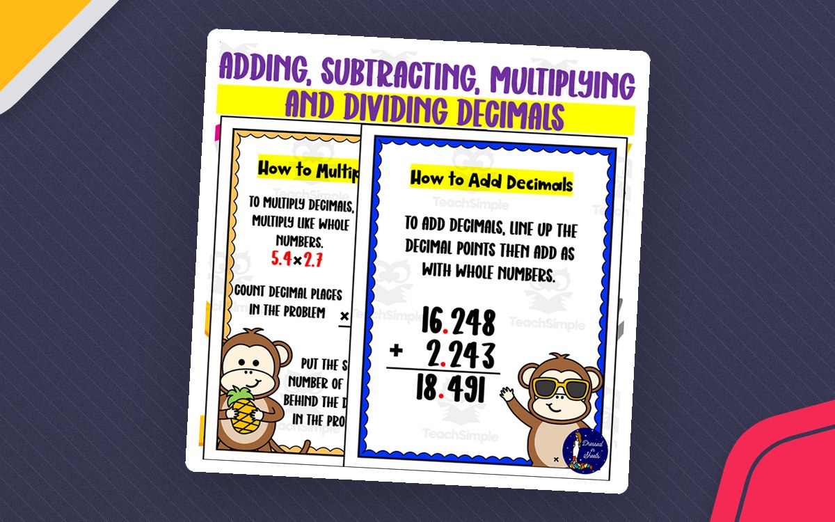 Decimals Operations – Add, Subtract, Multiply, Divide preview
